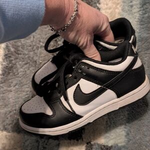 Nike Dunk Low Black and White Kids Sneakers